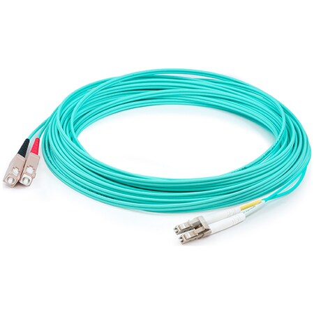 Add-On This Is A 50M Lc (Male) To Sc (Male) Aqua Duplex Riser-Rated Fiber ADD-SC-LC-50M5OM4